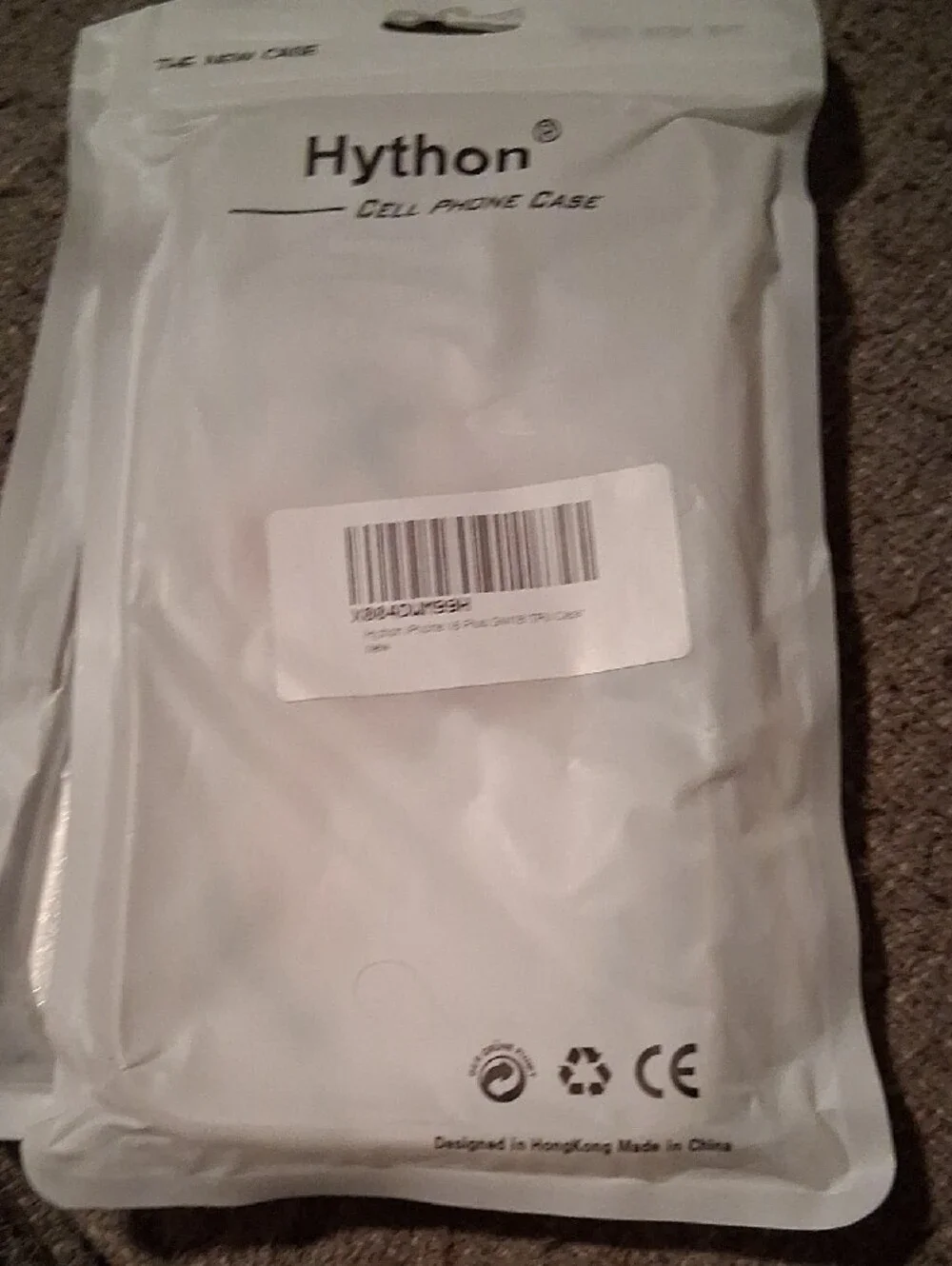 Hython iPhone 16 Clear Case with Sparkle Cover